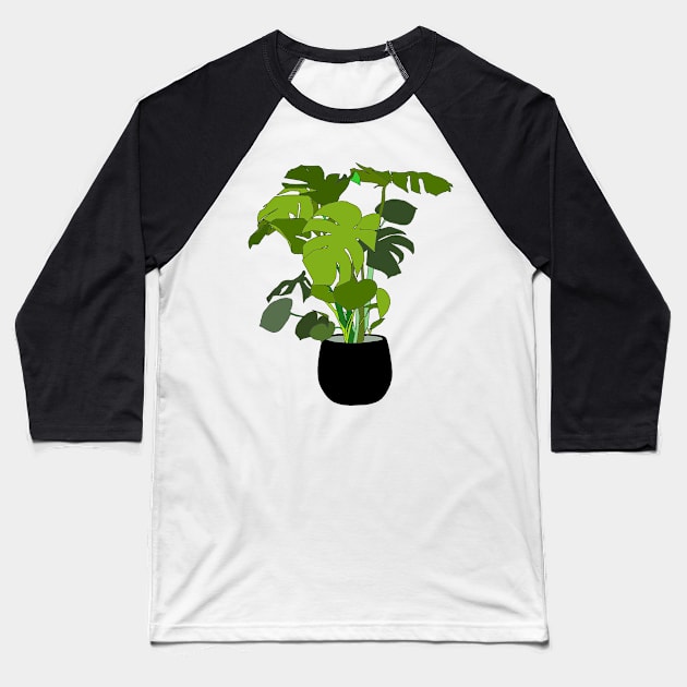 MONSTERA DELICIOSA Baseball T-Shirt by edajylix